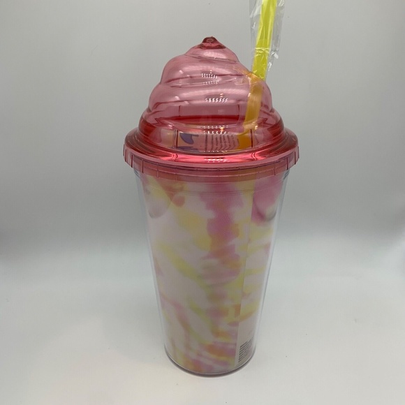Disney Lilo and Stitch Ice Cream Swirl Acrylic Cup with Lid & Straw - Picture 8 of 13